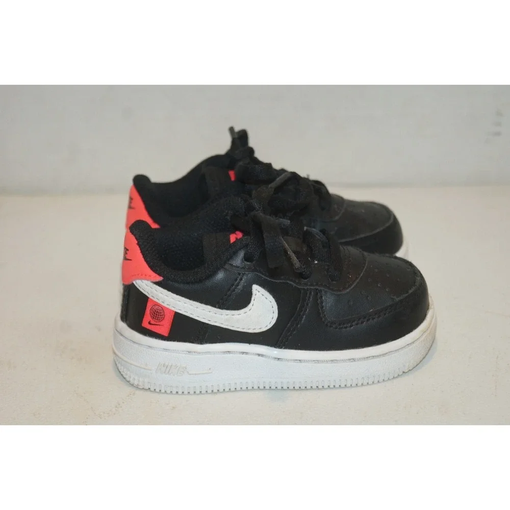 Nike Force 1 TD Sneaker Size 5C CN8541-001 Black White Baby Toddler